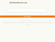 Tablet Screenshot of alfordsteelhomes.com